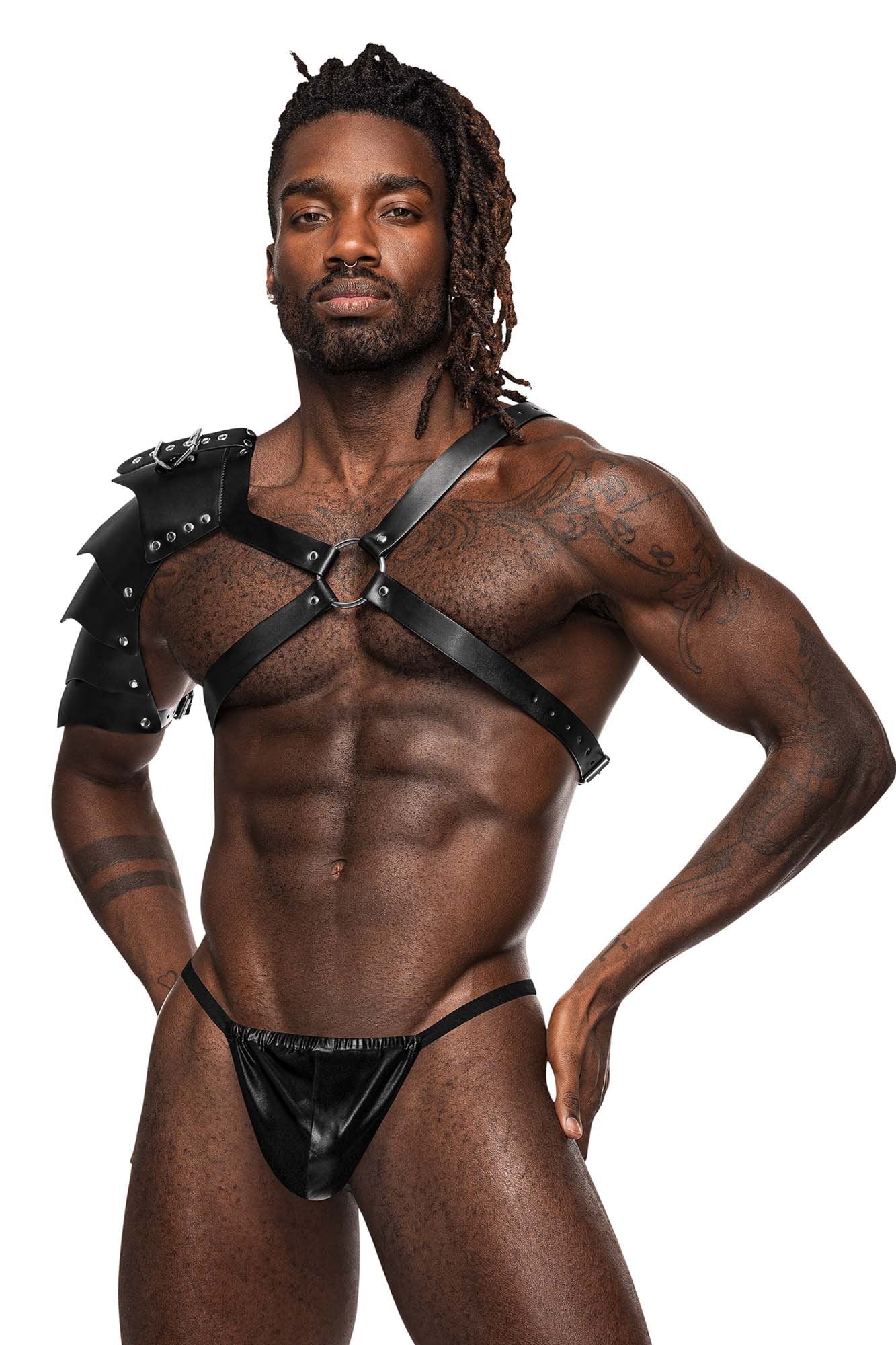 Male Power 593-266 PU Leather Aquarius Harness - Image 6
