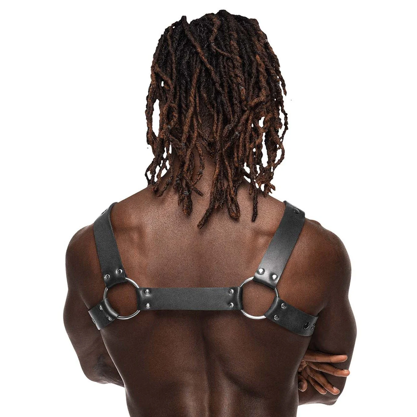 Male Power 594-266 PU Leather Virgo Harness - Image 4