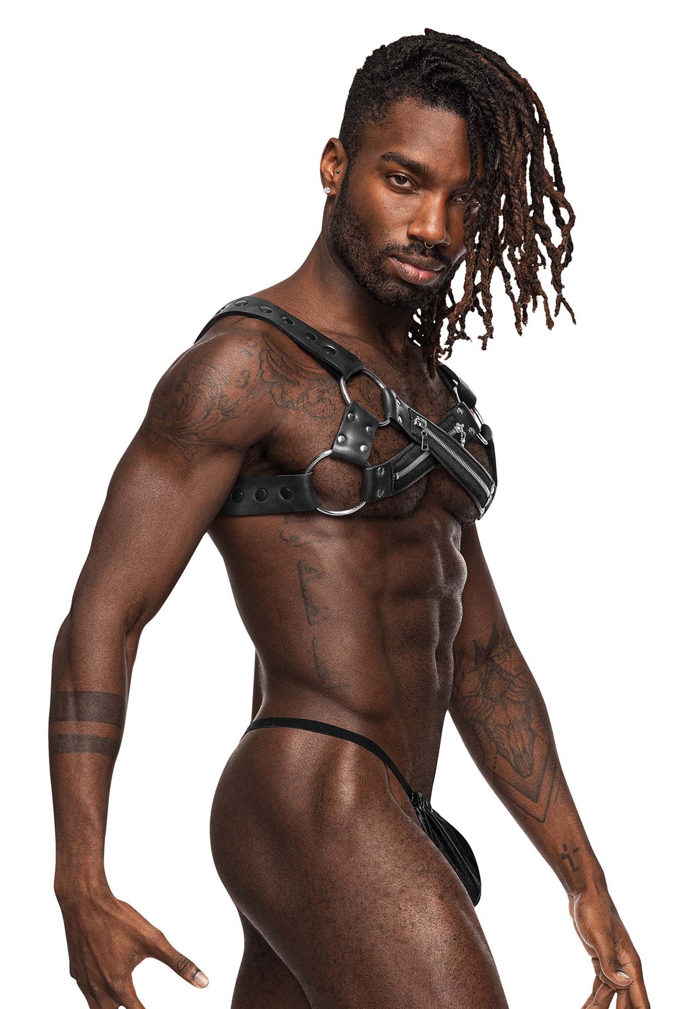 Male Power 594-266 PU Leather Virgo Harness - Image 5