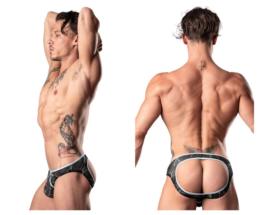 Male Power Marble Mesh Mini Moonshine Jock Brief 304-290 - Image 11
