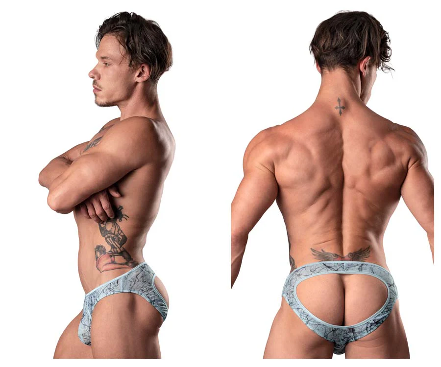 Male Power Marble Mesh Mini Moonshine Jock Brief 304-290 - Image 4