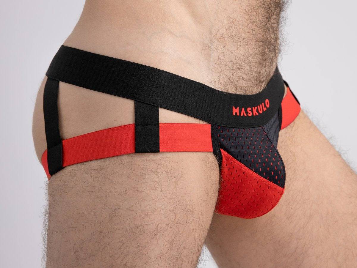 Maskulo Mesh Jockstrap With 2-Layer Pouch - Image 4
