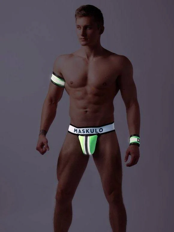 Maskulo Neon Jockstrap with Detachable Pouch - Image 4