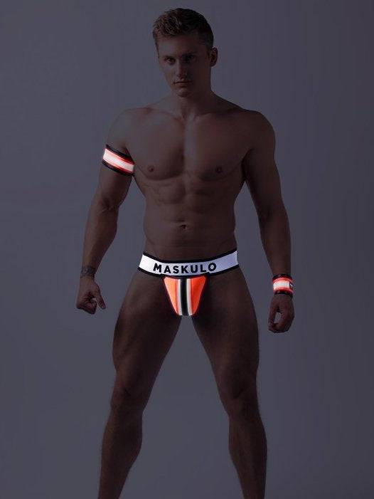 Maskulo Neon Jockstrap with Detachable Pouch - Image 5