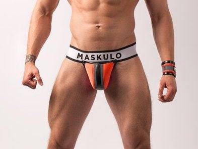Maskulo Neon Jockstrap with Detachable Pouch - Image 8