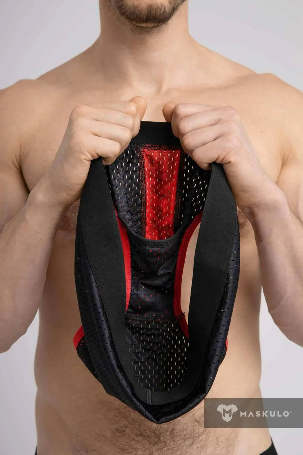 Maskulo Printed Mesh Brief - Image 5