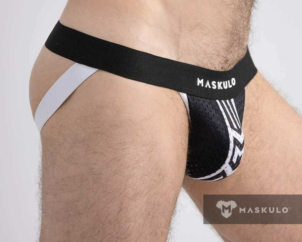 Maskulo Printed Mesh Jockstrap - Image 8