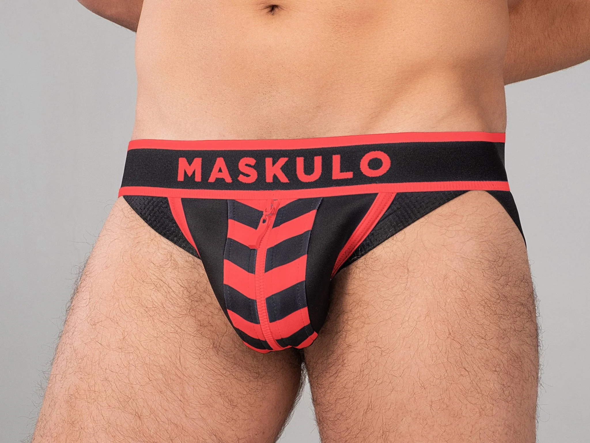 Maskulo Skulla Jockstrap with Zipper - Image 10