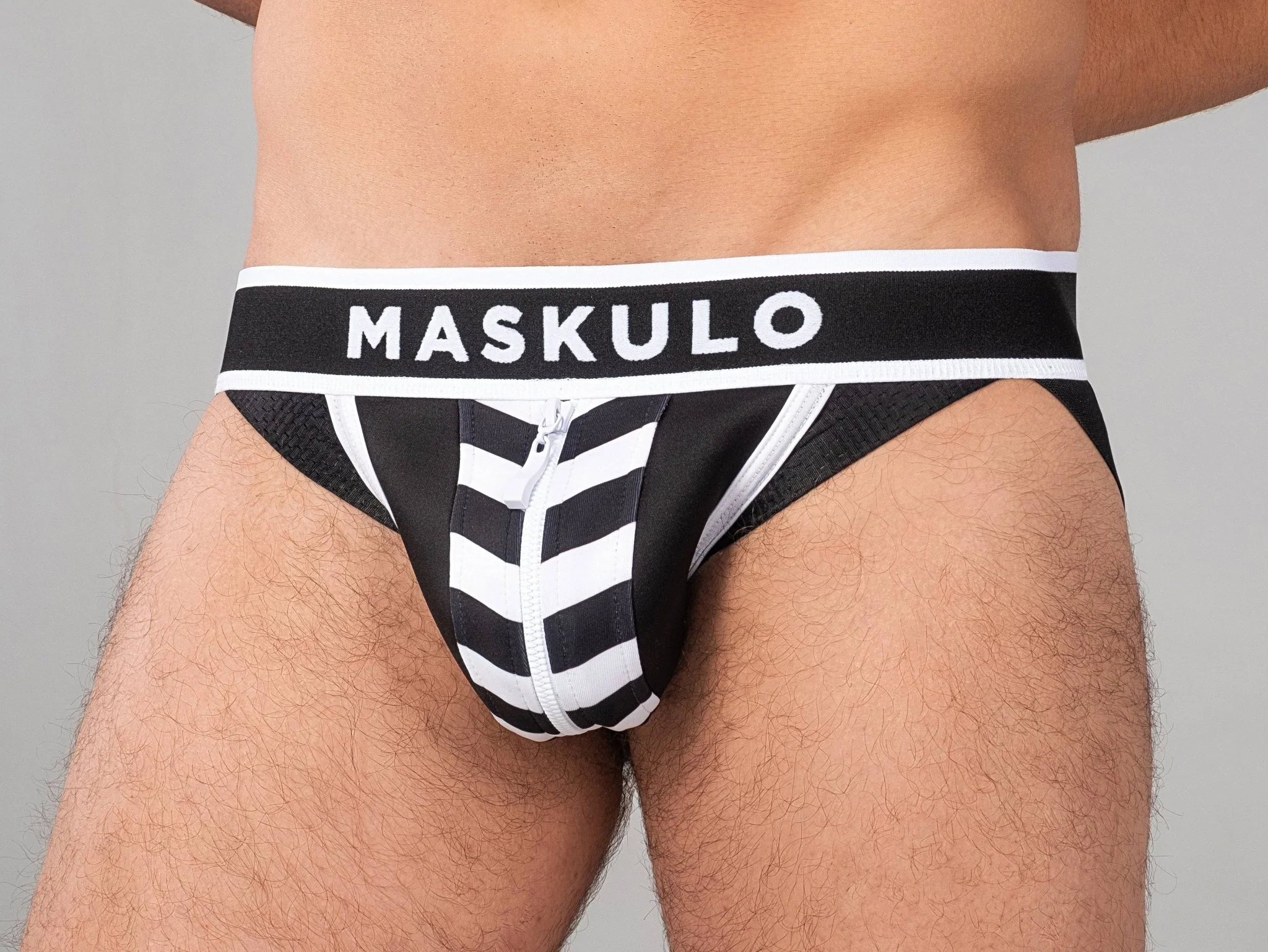 Maskulo Skulla Jockstrap with Zipper - Image 4