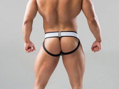 Maskulo Woodland Camo Jockstrap with Detachable Pouch - Image 4