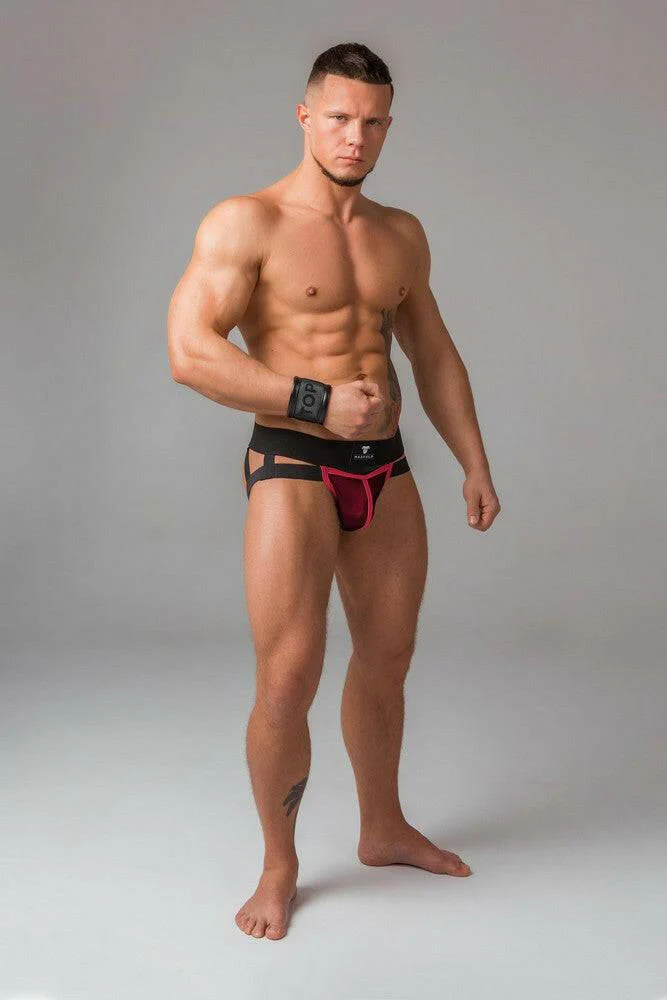 Maskulo Youngero Jockstrap with Mesh Cod Piece - Image 9