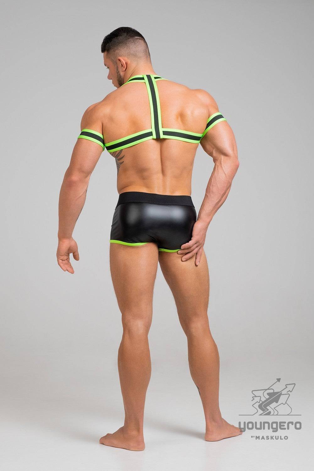 Maskulo Youngero Rubber Harness With Bicep Bands - Image 14