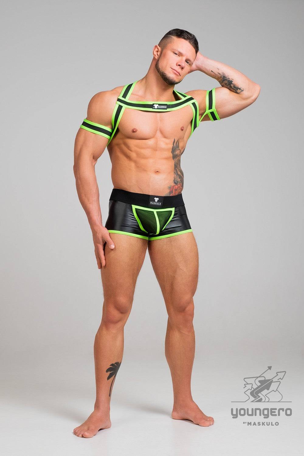 Maskulo Youngero Rubber Harness With Bicep Bands - Image 15
