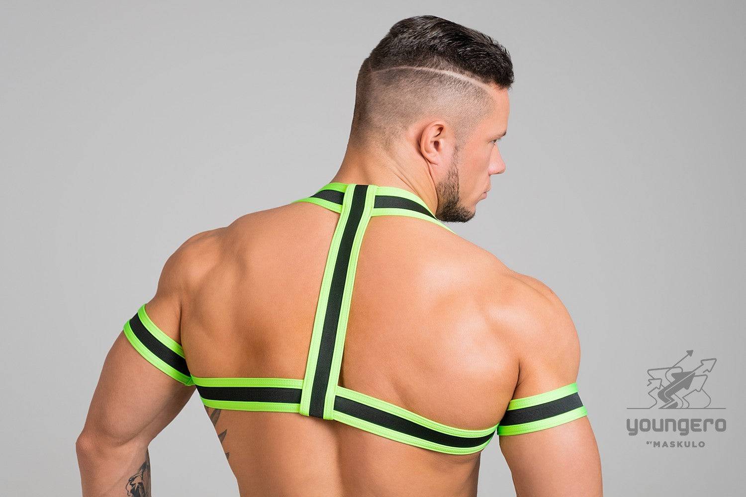 Maskulo Youngero Rubber Harness With Bicep Bands - Image 17