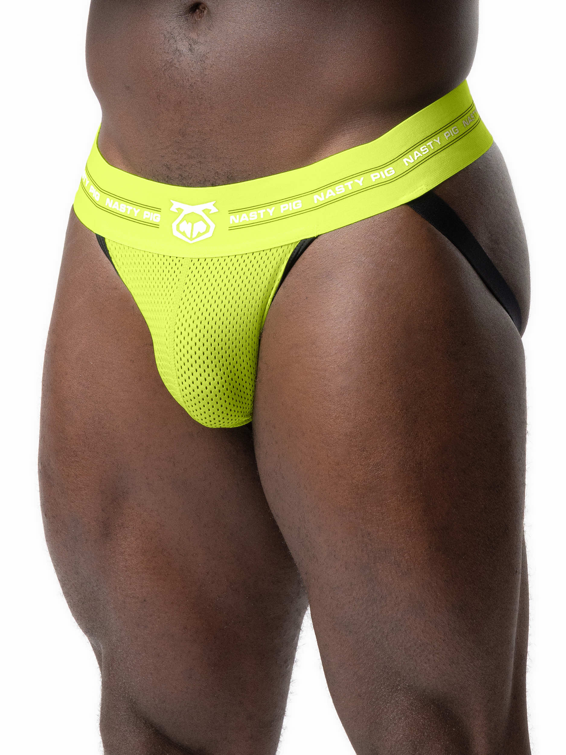 Nasty Pig Core Mesh Jockstrap in Acid Lime - Image 4