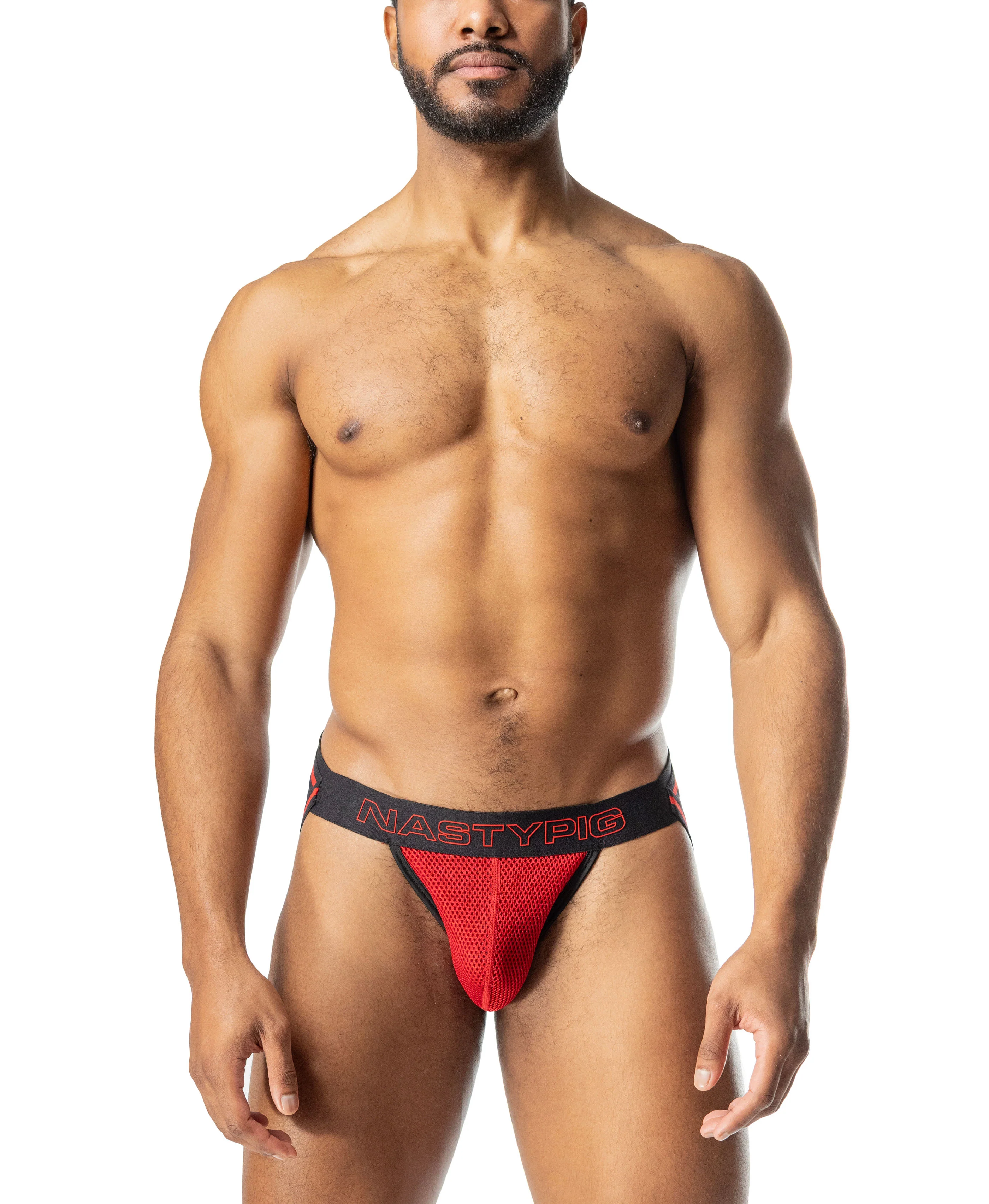 Nasty Pig Flip Jock Strap in Red - Image 3