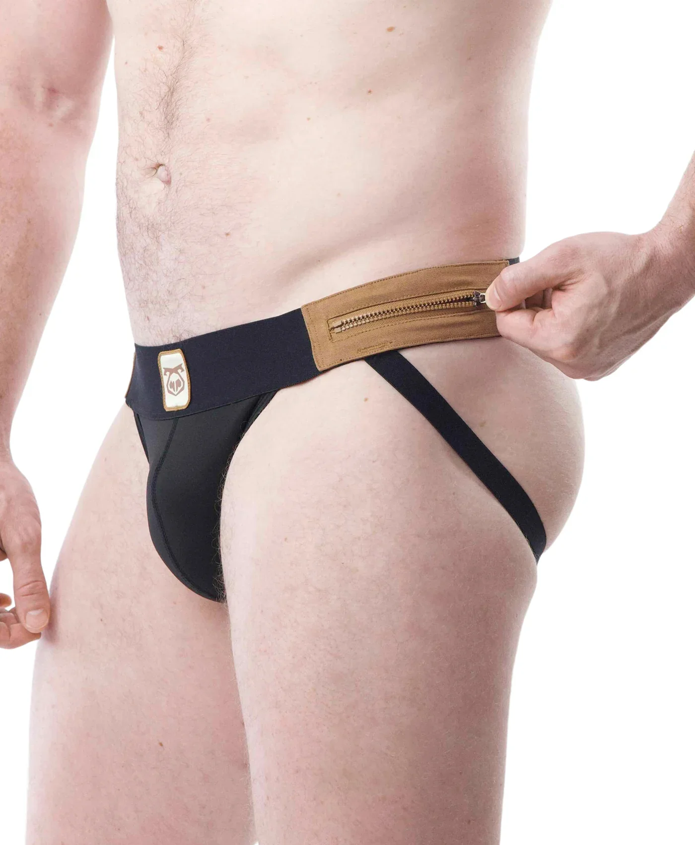 Nasty Pig Forge Jockstrap in Black/Coconut - Image 3
