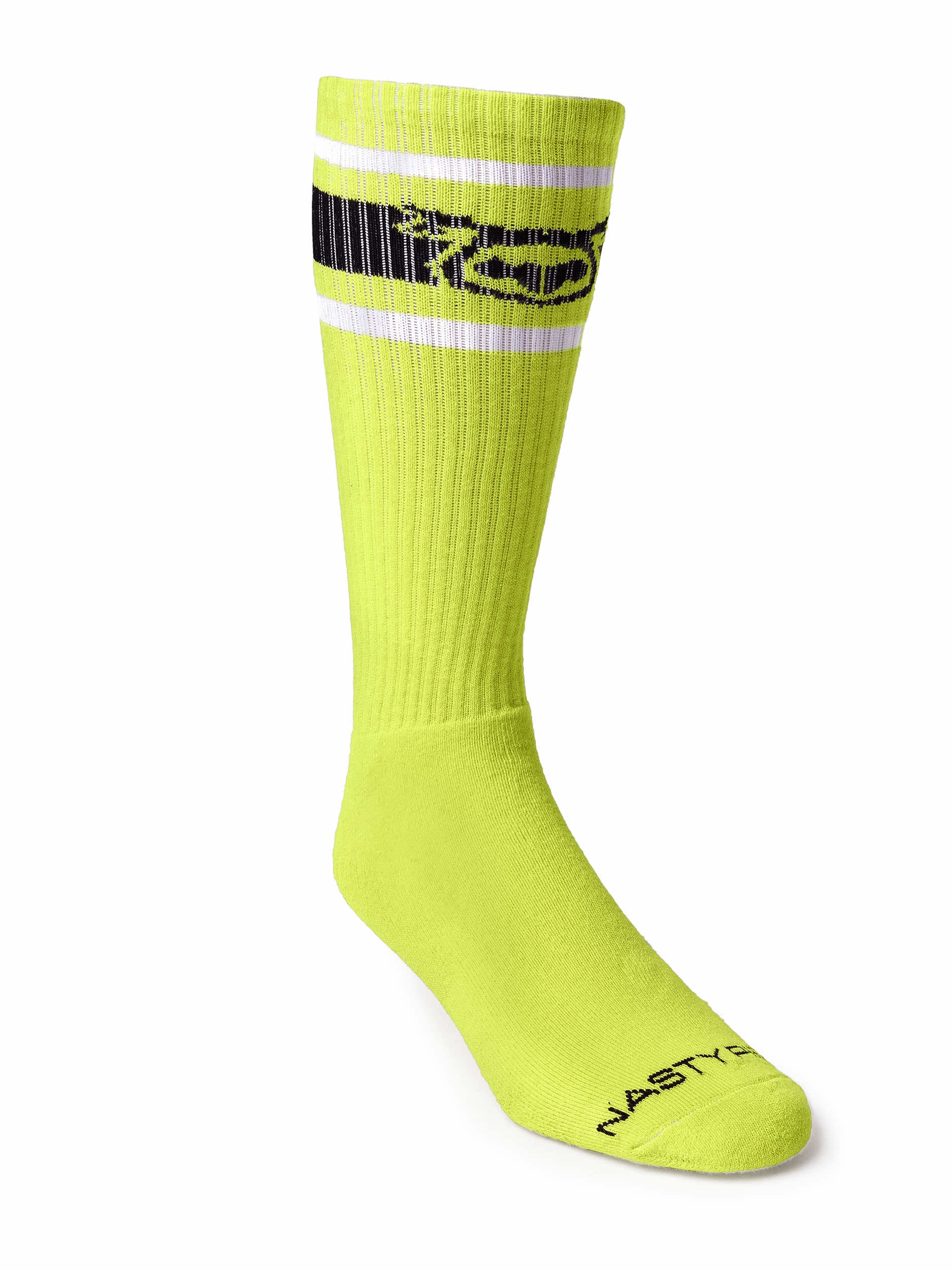 Nasty Pig Hook'd Up Sport Sock in Acid Lime - Image 2