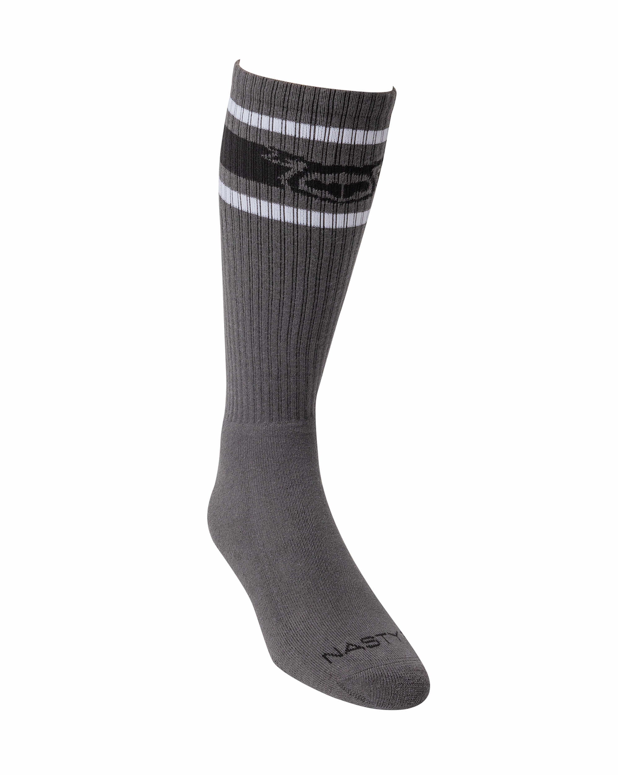 Nasty Pig Hook'd Up Sport Sock in Charcoal Grey - Image 2