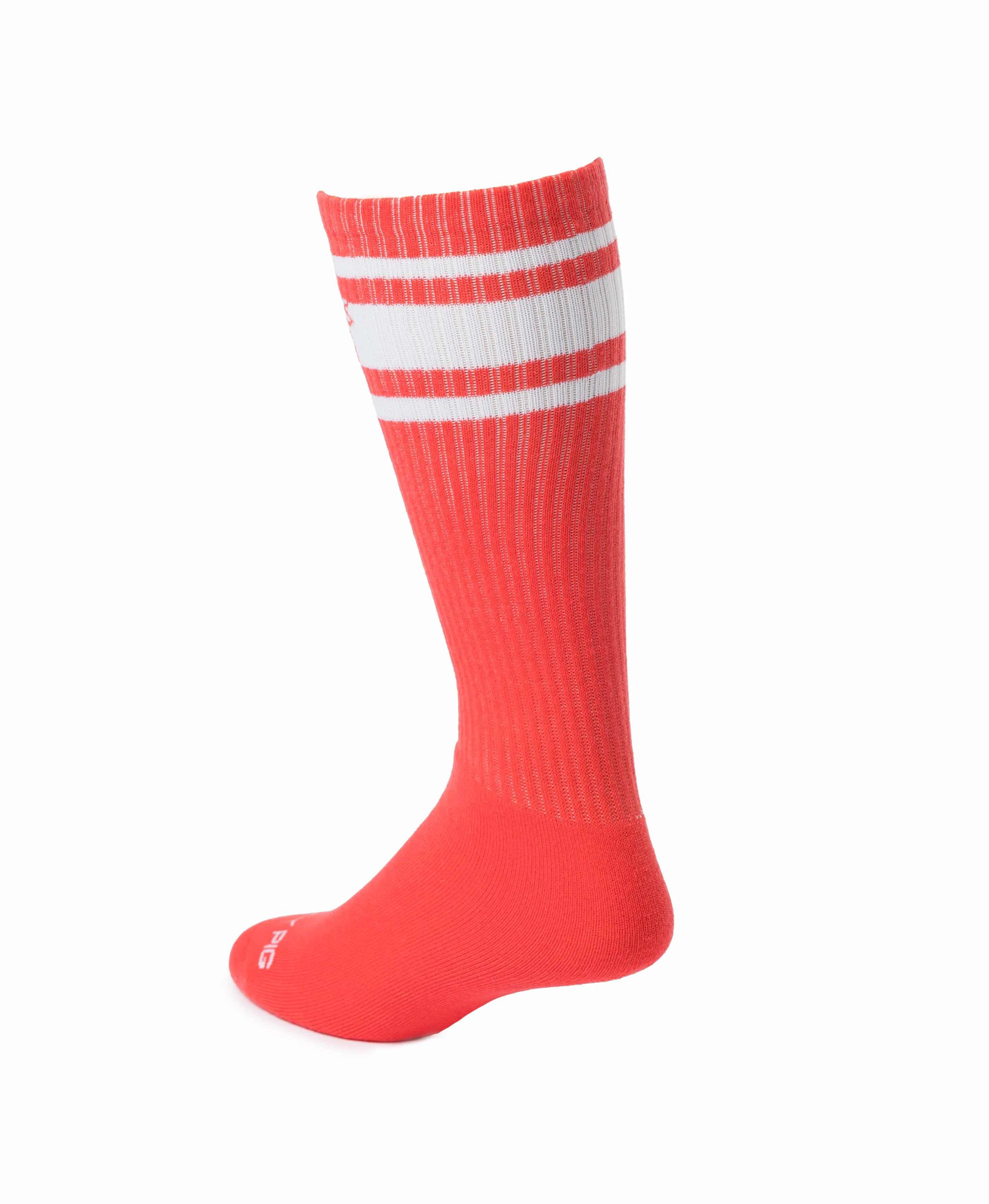 Nasty Pig Hook'd Up Sport Sock in Coral/White - Image 3