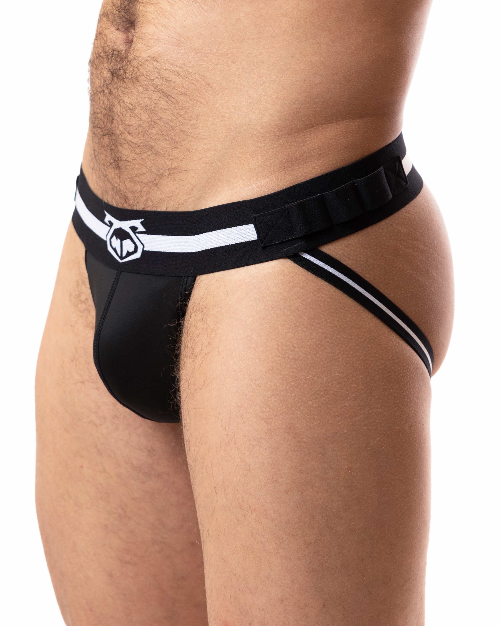 Nasty Pig Varsity Jockstrap in Black - Image 4