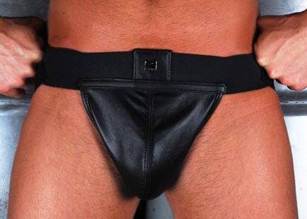 Priape Black Leather Jockstrap - Image 3