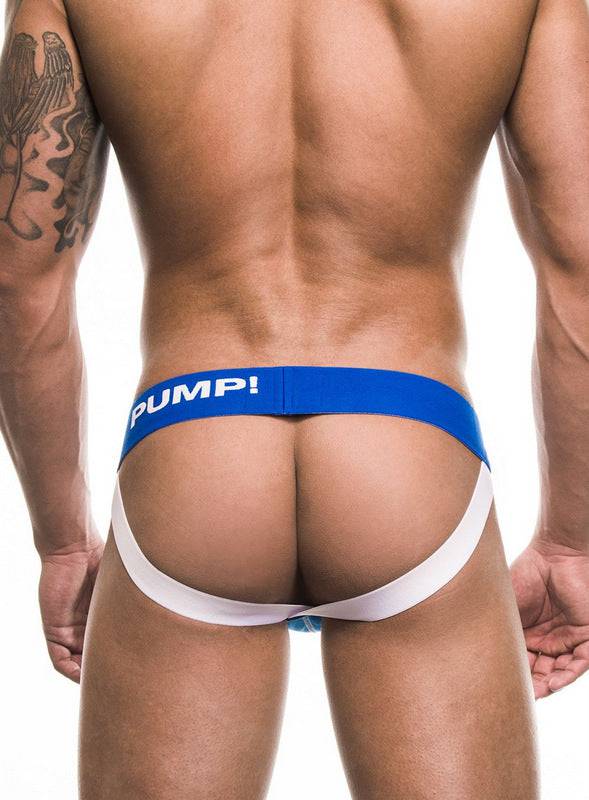 PUMP! Blue Cotton Jockstrap - Image 2