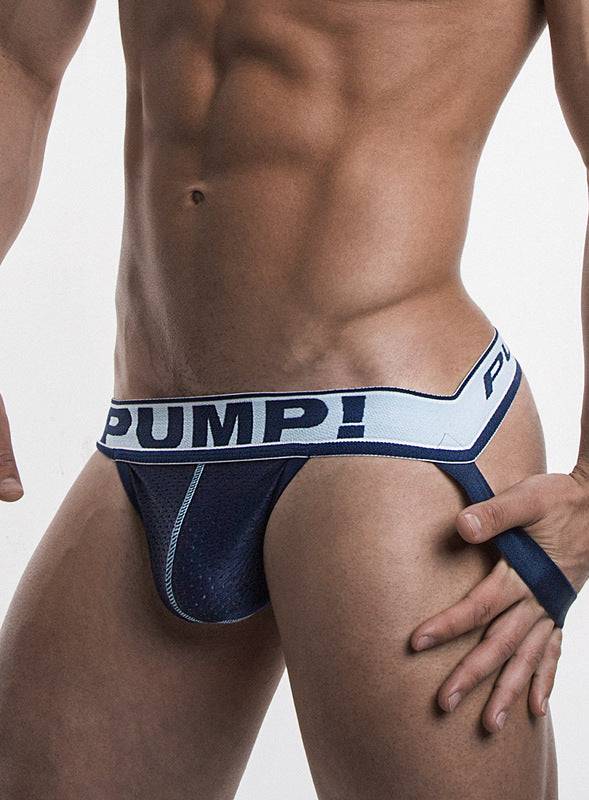 PUMP! Blue Steel Mesh Jockstrap - Image 3