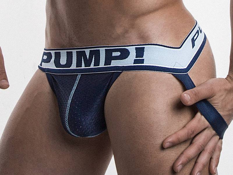 PUMP! Blue Steel Mesh Jockstrap - Image 4