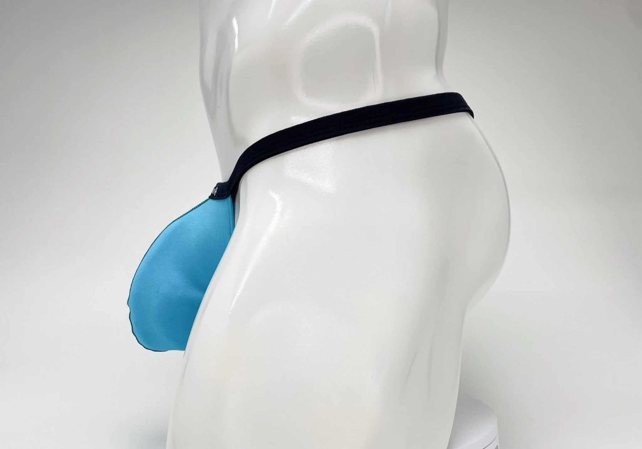 WildmanT Modal Micro Thong Big Boy Pouch Baby Blue - Image 11