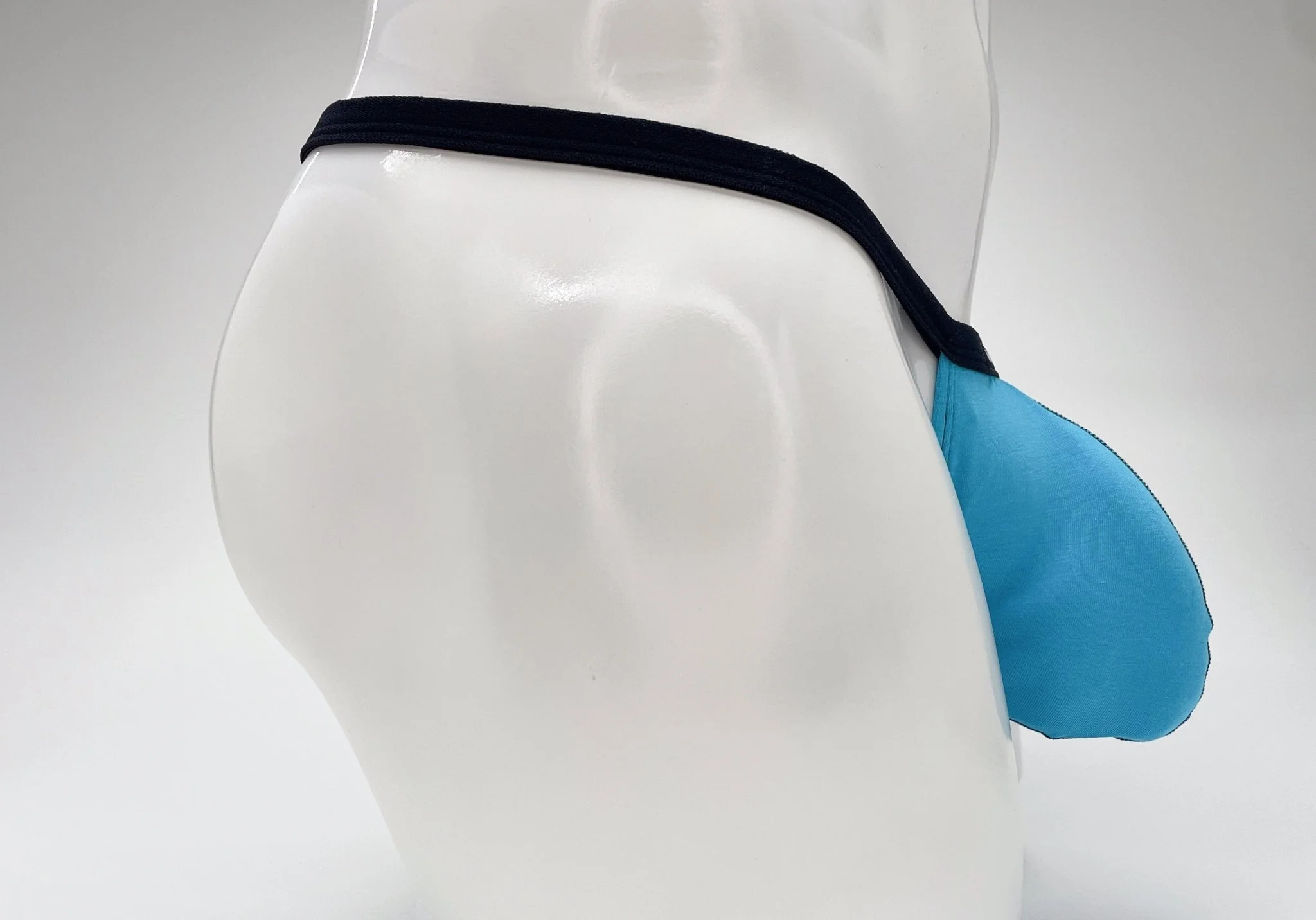 WildmanT Modal Micro Thong Big Boy Pouch Baby Blue - Image 24