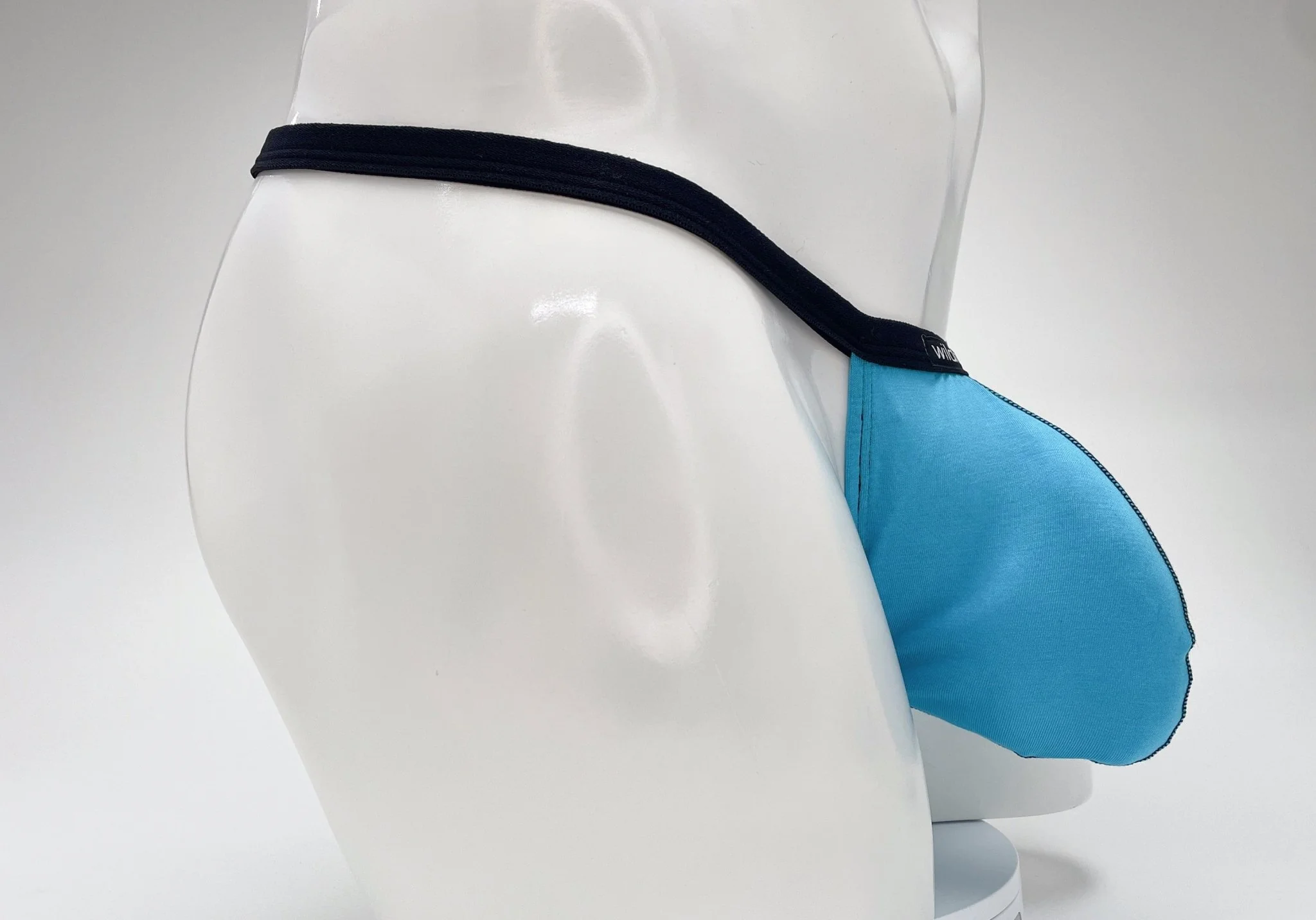 WildmanT Modal Micro Thong Big Boy Pouch Baby Blue - Image 25