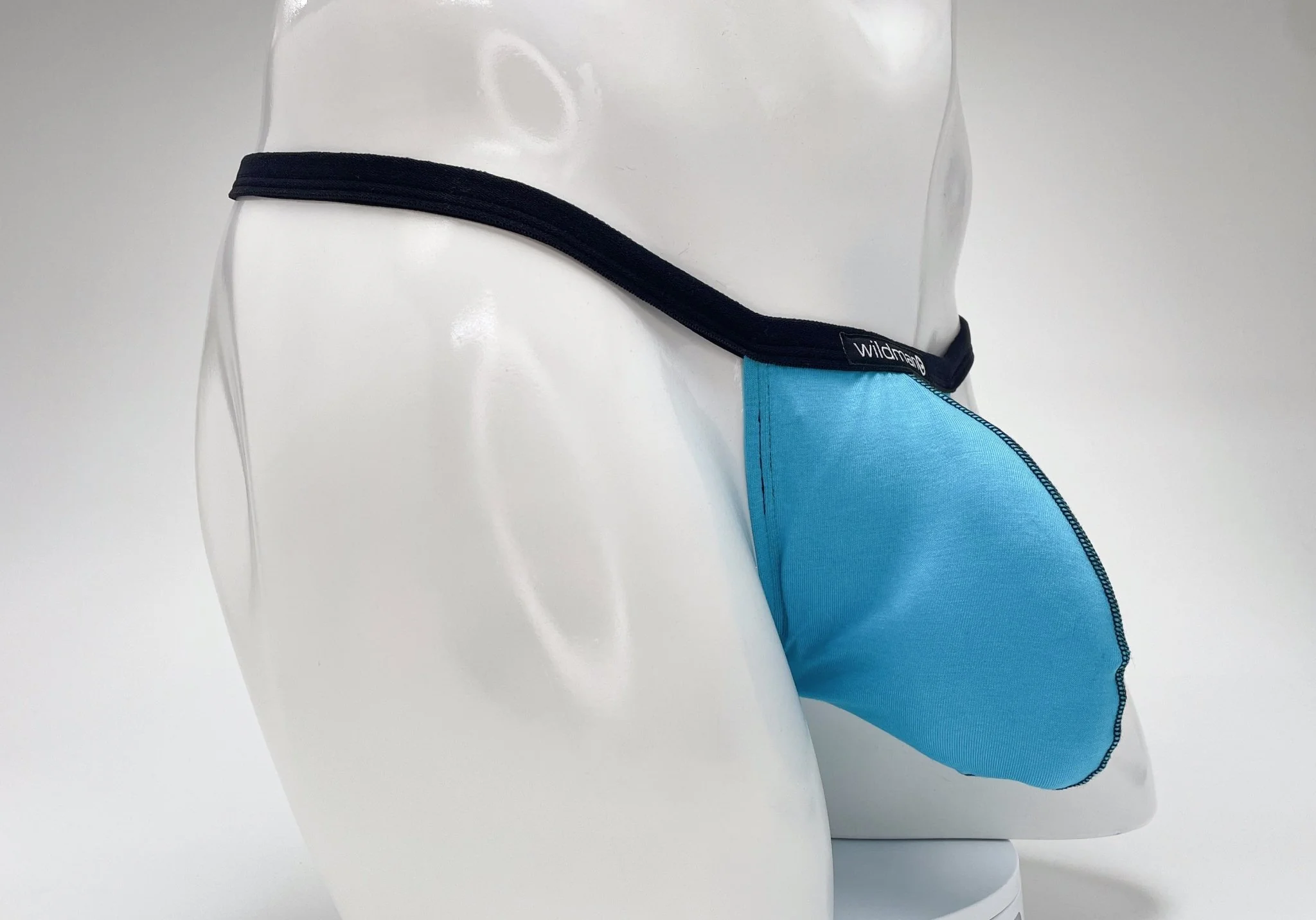 WildmanT Modal Micro Thong Big Boy Pouch Baby Blue - Image 26