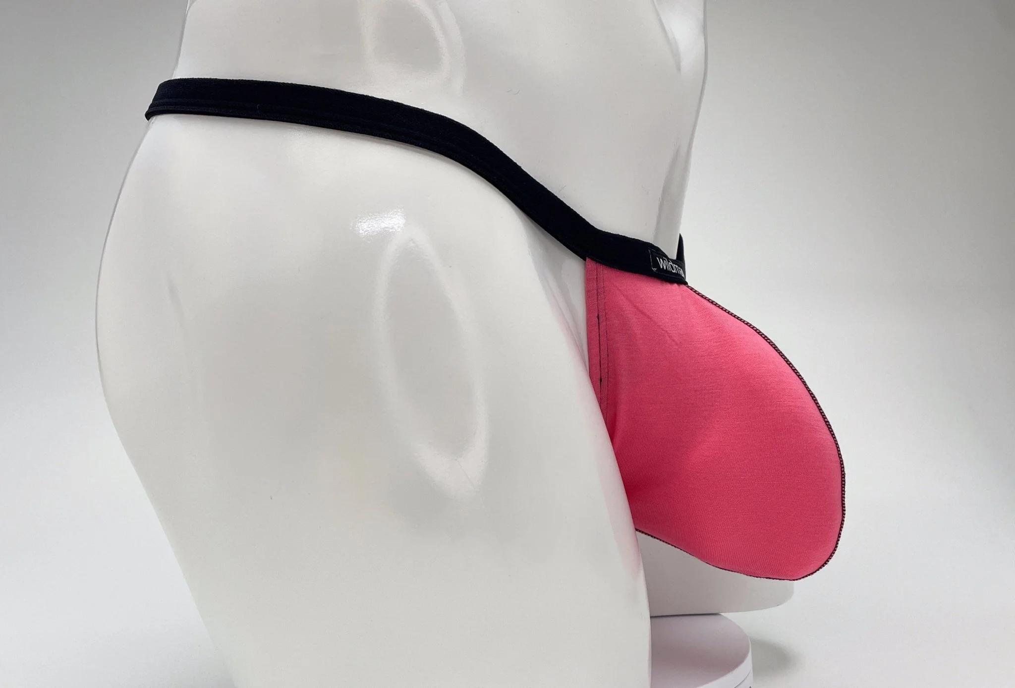 WildmanT Modal Micro Thong Big Boy Pouch Pink - Image 25