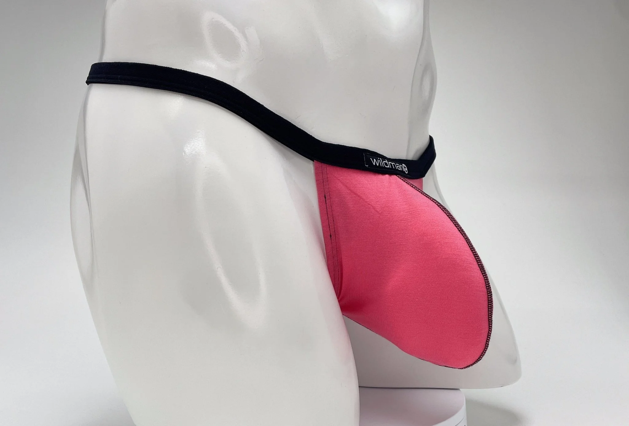 WildmanT Modal Micro Thong Big Boy Pouch Pink - Image 26