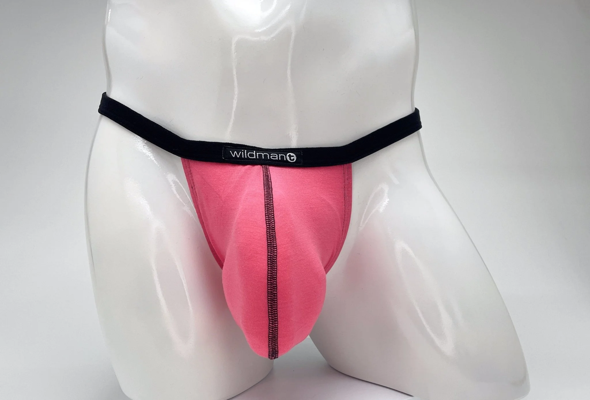 WildmanT Modal Micro Thong Big Boy Pouch Pink - Image 5