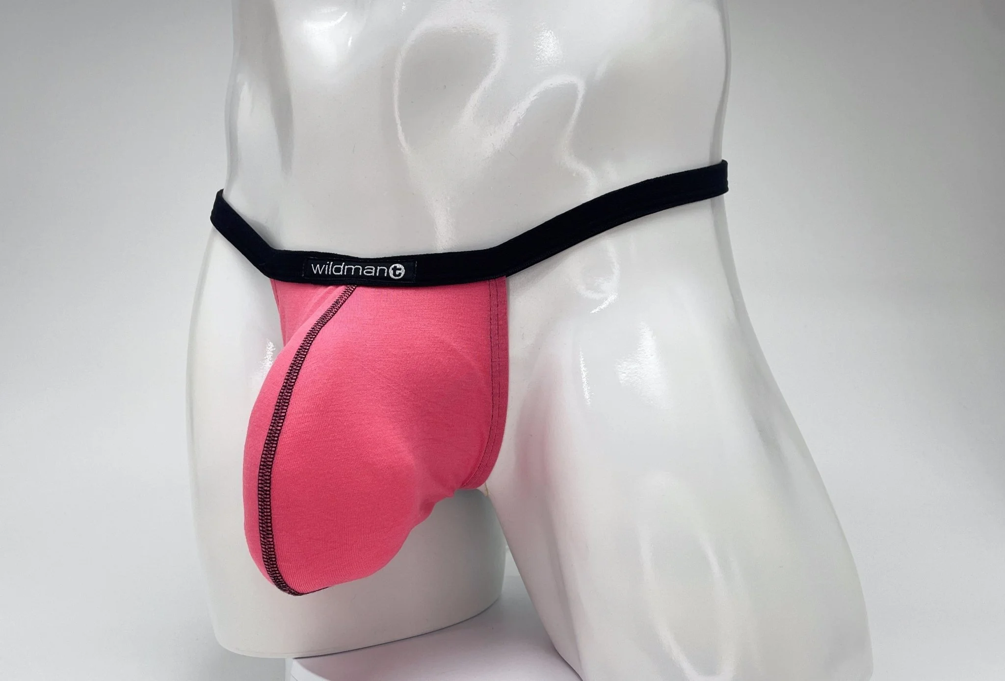 WildmanT Modal Micro Thong Big Boy Pouch Pink - Image 7