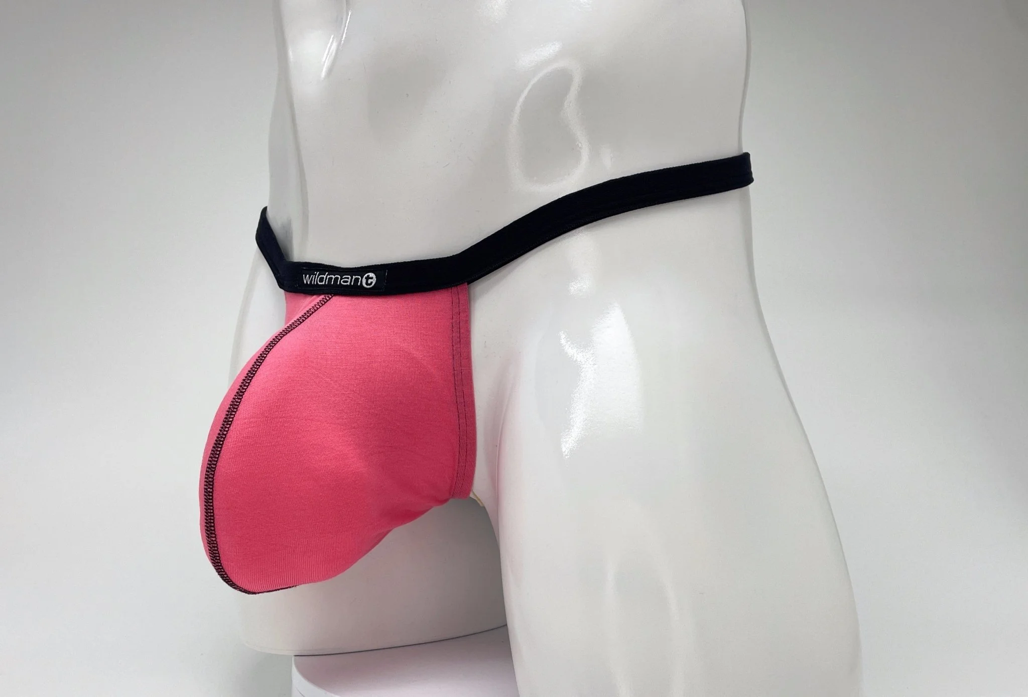WildmanT Modal Micro Thong Big Boy Pouch Pink - Image 8