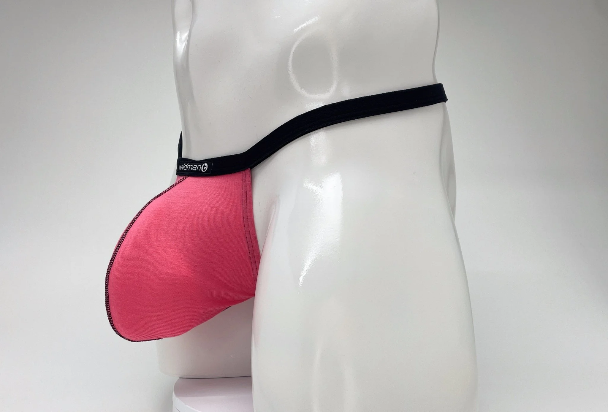 WildmanT Modal Micro Thong Big Boy Pouch Pink - Image 9