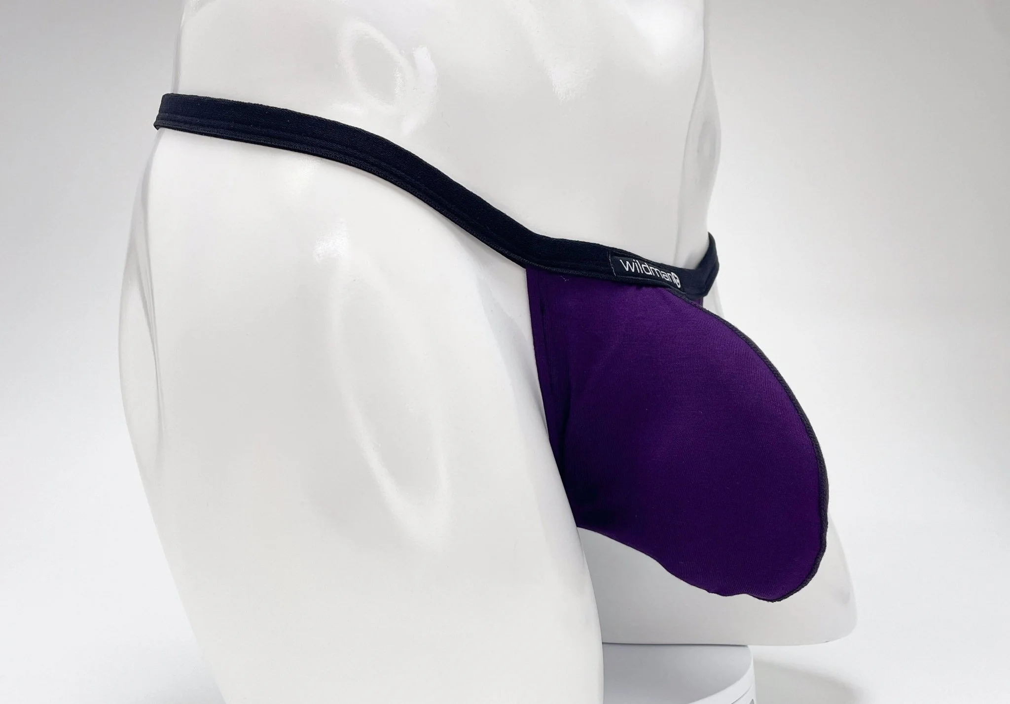 WildmanT Modal Micro Thong Big Boy Pouch Purple - Image 26