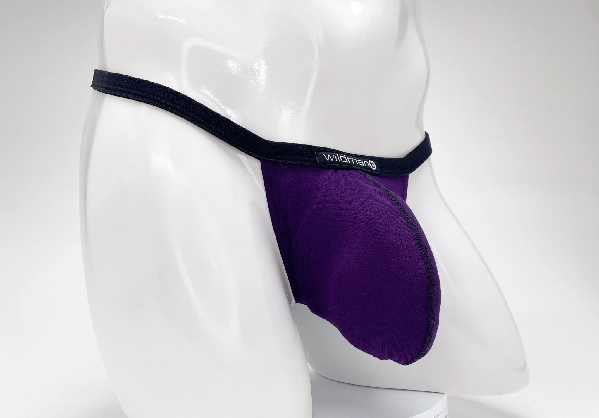 WildmanT Modal Micro Thong Big Boy Pouch Purple - Image 27