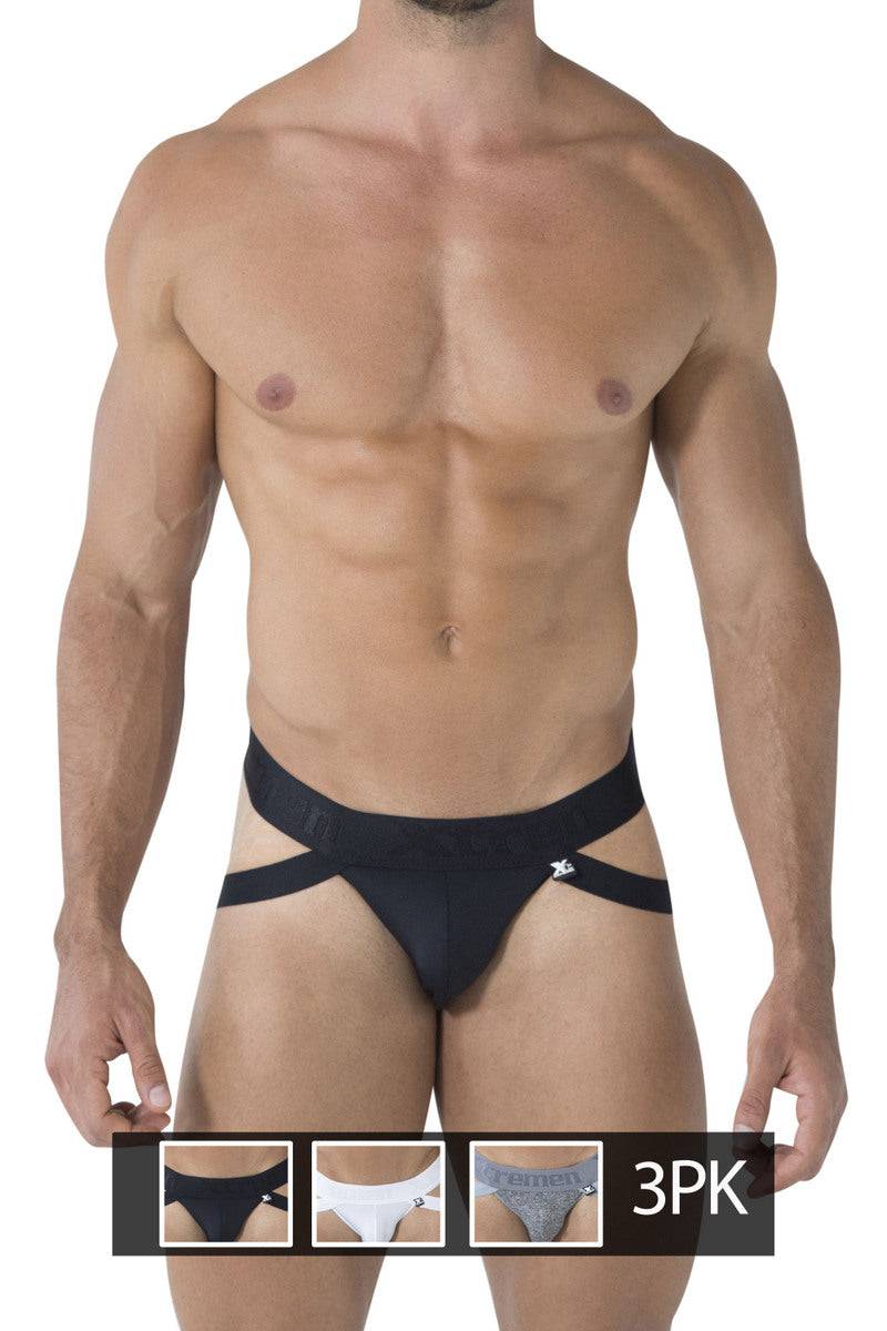 Xtremen 3-Pack Double-Strap Jockstraps - Image 10
